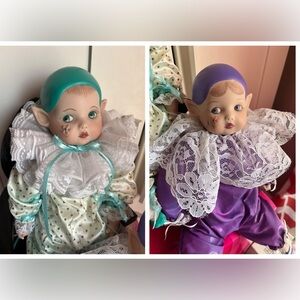 Kay McKee Mold Porcelain Elf Doll Lot